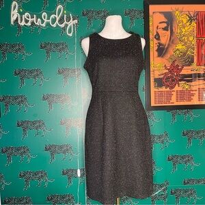 Old Navy Brand Black A Line Cocktail “Wool” Midi Dress